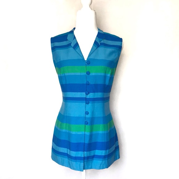 Tops - 4 for $15✨striped button down top tunic long vest